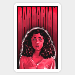 Barbarian Movie Art Sticker